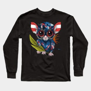 Patriotic Tarsier Long Sleeve T-Shirt